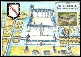 4917/ Carte Maximum France N°3081 Château (castle) Du Plessis-Bourré. Maine Et Loire - 1990-1999