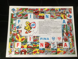 Fina Spel Benzine 1969 - Publicités