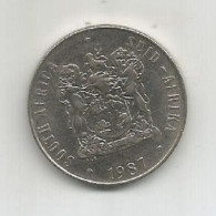 SOUTH AFRICA 50 CENTS 1987 - Sud Africa