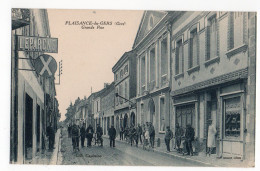 PLAISANCE * GERS * GRANDE RUE * L'EPARGNE * Coll. Capitaine * Phot. Combier, Macon * Animation Importante - Autres & Non Classés