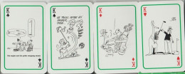 Playing Cards Golf Cartoons Kangourou Caddy Caddie Cadet The Four Kings Les Quatre Rois - Other & Unclassified