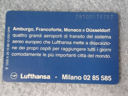 GERMANY-1216 - K 0025 - Lufthansa 1 - Amburgo, Francoforto, Monaco E Düsseldorf - 10.000ex. - K-Series : Serie Clientes