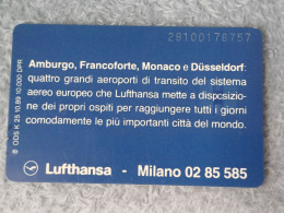 GERMANY-1216 - K 0025 - Lufthansa 1 - Amburgo, Francoforto, Monaco E Düsseldorf - 10.000ex. - K-Reeksen : Reeks Klanten