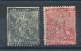 Cap De Bonne Espérance N°26 Et 27(o) - Kaap De Goede Hoop (1853-1904)