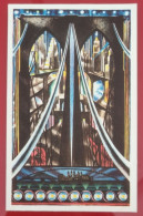 Uncirculated Postcard - USA - N.Y.C - WHITNEY MUSEUM OF AMERICAN ART, JOSEPH STELLA: The Brooklyn Bridge-Variation  1939 - Museos