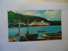ST LUCIA  POSTCARDS  PORT FISHING BOATS CASTRIES HARBOUR - Sonstige & Ohne Zuordnung