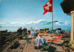12764407 Montreux VD Terrasse Hotel Helvétie Montreux - Andere & Zonder Classificatie