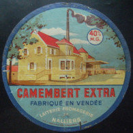 Etiquette Camembert - L'Extra - Laiterie Fromagerie De Nalliers 85 - Vendée  A Voir ! - Cheese