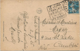 CARTE LONS LE SAUNIER -JURA   AFFR N°140  OBLITERATION DAGUIN -"LE JURA / FRANCAIS L'ETE SES LACS /L'HIVER SES SPORTS - - Mechanical Postmarks (Other)