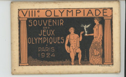 Série De 8 Cartes Jeux Olympiques PARIS 1924.Aviron,Boxe,Course,Javelot,Rugby,Lutte,Tennis,Saut - Olympische Spiele