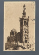 CPA - 13 - Marseille - Notre Dame De La Garde - Tour Byzantine - Circulée (petite Déchirure) - Notre-Dame De La Garde, Lift En De Heilige Maagd