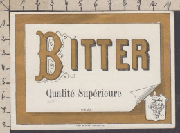 128875/ Etiquette De Boisson *BITTER, Qualité Supérieure* - Publicités