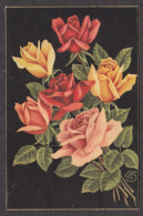 093545/ Roses, Signée TNZ - Blumen