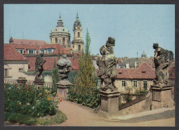 113525/ PRAGUE, Praha, St. Nicholas Church From Vrtba Garden, Chrám Sv. Mikuláše Z Vrtbovské Zahrady  - Czech Republic