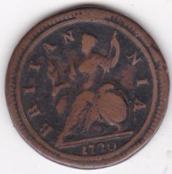 Grande Bretagne. Half Penny 1720, George I, En Cuivre, KM# 549, - B. 1/2 Penny