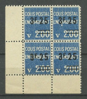 COLIS POSTAUX 1938 N° 154 Bloc De 4 Neuf ** MNH Superbe  C 10 € Valeur Colis Encombrant - Mint/Hinged