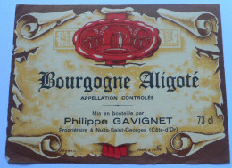 BOURGOGNE ALIGOTE PHILIPPE DAVIGNET - ETIQUETTE ANCIENNE - NEUVE - Bourgogne