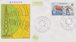 Enveloppe  FDC   1er  Jour    MONACO     Exposition  Universelle   MONTREAL   1967 - 1967 – Montreal (Kanada)