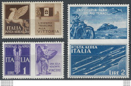 1942 Italia Propaganda Di Guerra Airmail MNH Sassone N. 12A/C - Autres & Non Classés