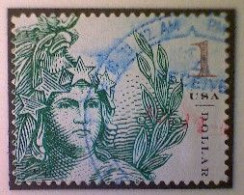 United States, Scott #5295, Used(o), 2018, Statue Of Freedom, $1.00, Emerald - Usados