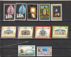 Années Complètes 1972-1973  .  11 Timbres Neufs ** Côte 18,00 Euro - Norfolk Island