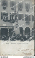 Ba38 Cartolina Varese Citta' Monumento Ai Cacciatori Delle Alpi 1901 Bella! - Varese