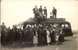 CP Carte Photo D'époque Photographie Vintage Bus Car Autocar Angers  - Paare