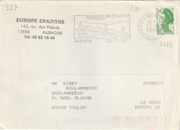 FLAMME PERMANENTE  / N°  2484  13  AUBAGNE - Mechanical Postmarks (Advertisement)