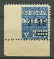 RARE - COLIS POSTAUX 1938 N° 154 Avec 1 Côté Vertical Non Dentelé ** MNH Superbe  Valeur Colis Encombrant - Neufs