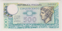 Biglietto Di Stato, Banconota Da Lire 500 FDS Dm. 20/12/1976 - 500 Liras