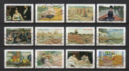 - FRANCE Adhésifs Oblitérés - Série Complète IMPRESSIONNISME 2024 (12 Timbres) - - Used Stamps
