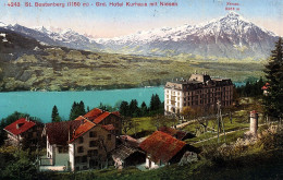 Swiss Alps Hotel River And Village View Real Photo Vintage Postcard - Sonstige & Ohne Zuordnung