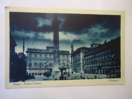 ITALY POSTCARDS ROMA PIAZZA COLONA 1925 POSTMARK ROMA  -CUENO - Other & Unclassified