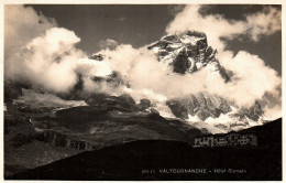 Swiss Alps Hotel At Valais  View Valtournanche Real Photo Vintage Postcard - Other & Unclassified