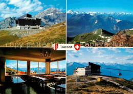 12732619 Leukerbad Tourengebiet Torrent Bergstation Panorama Restaurant Rinderhu - Other & Unclassified
