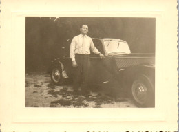 Photographie Photo Vintage Snapshot Amateur Automobile Voiture Auto Citroën  - Automobiles