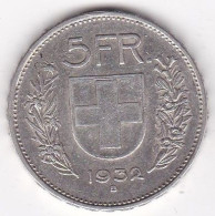 Suisse 5 Francs 1932 B En Argent - 5 Franken