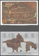 JORDAN POATCARD -  JERUSALEM MAP AT GREEK ORTHODOX CHURCH OF ST. GEORGE - Jordanie