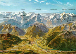 12730707 Gstaad Panorama Karte Gstaad - Sonstige & Ohne Zuordnung
