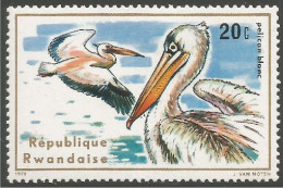 OI-140 Rwanda Pelican Pelikan Pelikaan Pellicano Pelicano MH * Neuf - Pelikane