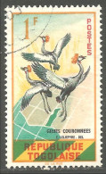 OI-133 Togo Grue Couronnée Grulla Gru Egret Kran Kraan Guindaste - Cranes And Other Gruiformes