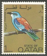 OI-135a Qatar Oiseau Bird Coracias Garrulus European Roller Uccello Vogel MH * Neuf - Sonstige & Ohne Zuordnung