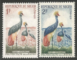 OI-90b Niger Grues Couronnées Egrets Gru Garca-real MH * Neuf - Grues Et Gruiformes