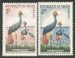 OI-90a Niger Grues Couronnées Egrets Gru Garca-real MH * Neuf - Andere & Zonder Classificatie