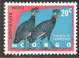 OI-26a Congo Pintades Pintadas Gallina Guinea Hen Perlhuhn MNH ** Neuf SC - Other & Unclassified