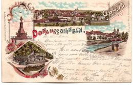 (Allemagne) DONAUESCHINGEN  Gruss Aus, Verlag Gefr Simon Litho   Oblitéré En 1906 - Donaueschingen