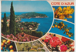 Cote D'Azur 06  Carte Circulée Timbrée  Multivues ( 6 )  Souvenirs - Andere & Zonder Classificatie