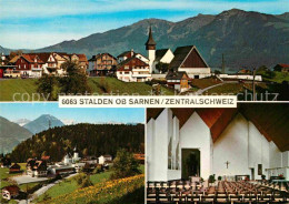 12727059 Stalden OW Ortsansicht Mit Kirche Innenansicht Alpen Stalden OW - Other & Unclassified