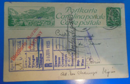 ENTIER POSTAL SUR CARTE POSTALE     -   SUISSE  -  RECTO VERSO - Postwaardestukken