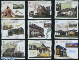 Canada 1998 Living In Canada 9v, Mint NH, Art - Modern Architecture - Ungebraucht